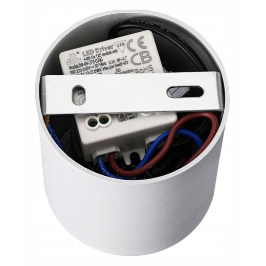 Накладной светильник iLedex Metrica 108-7W-D80-4000K-24DG-WH