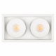 Встраиваемый светильник Arlight CL-SIMPLE-S148x80-2x9W Warm3000 (WH, 45 deg) 026876