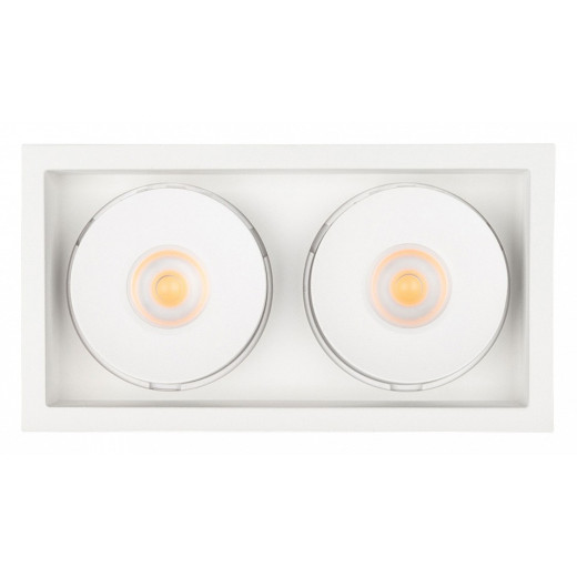 Встраиваемый светильник Arlight CL-SIMPLE-S148x80-2x9W Day4000 (WH, 45 deg) 028150