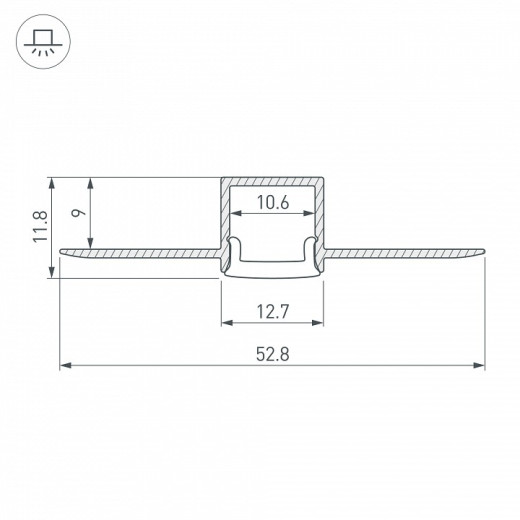 Профиль встраиваемый гибкий Arlight ARH-FANTOM 040327