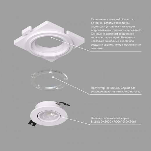 Кольцо декоративное Denkirs SCB DK3020/61-SCB