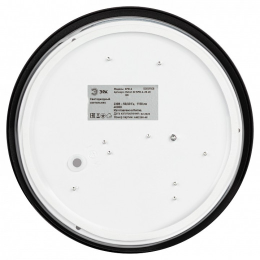 Накладной светильник Эра Relict Relict 22 SPB-6-20 4К BK