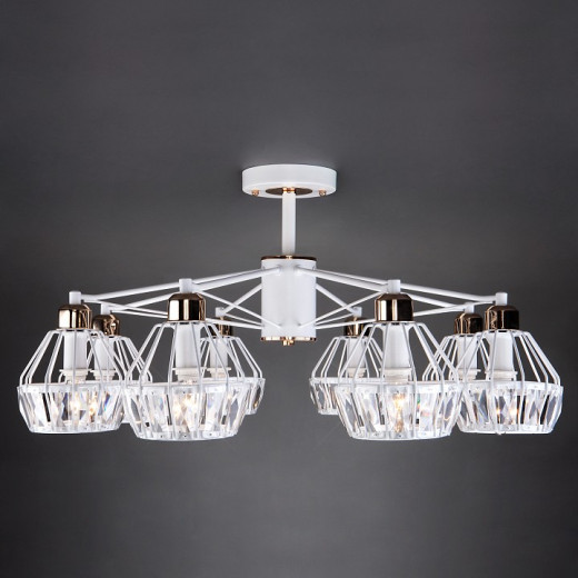 Люстра на штанге Eurosvet Lord 70075/8 белый