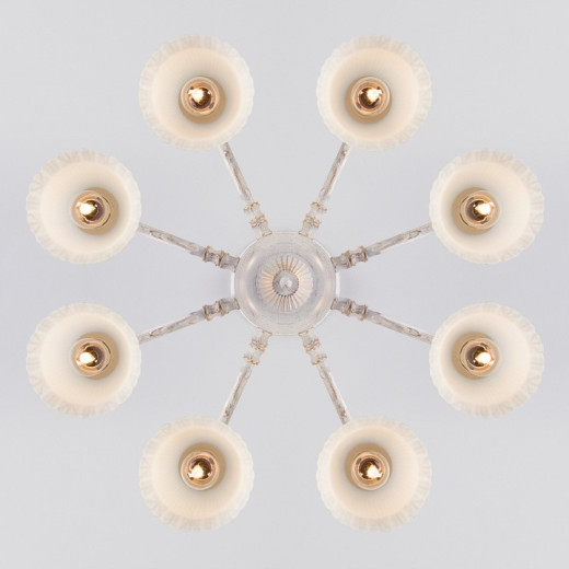 Люстра на штанге Eurosvet Campina 60107/8 белый с золотом