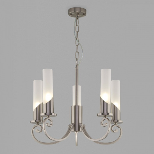 Подвесная люстра Eurosvet Banci 60117/5 никель