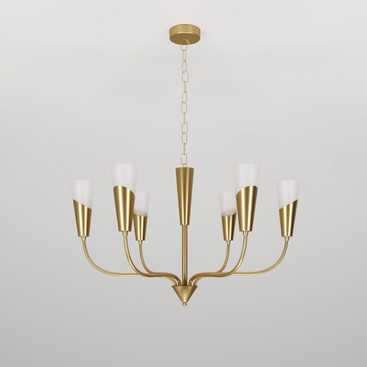 Подвесная люстра Eurosvet Rhyton 60167/6 латунь