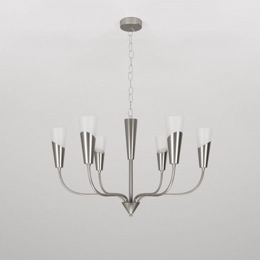 Подвесная люстра Eurosvet Rhyton 60167/6 никель