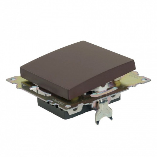 Выключатель одноклавишный без рамки Stekker Катрин 49180