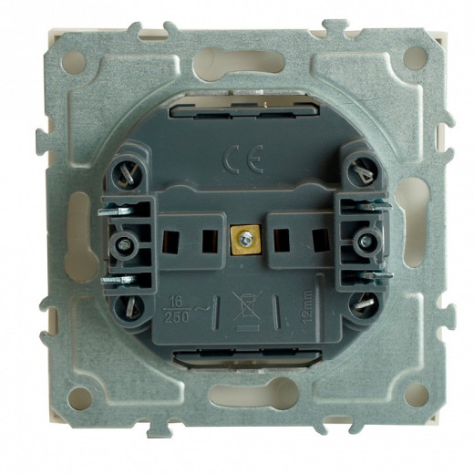 Розетка без заземления и со шторкой, без рамки Stekker RST16-5109-01 49876