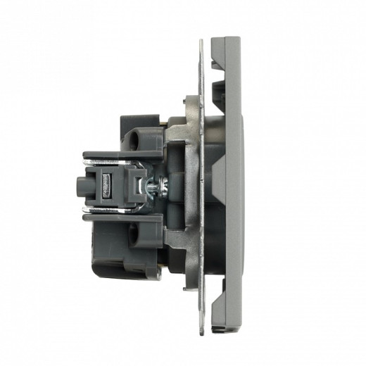 Розетка с заземлением и со шторкой, без рамки Stekker Эмили 49958