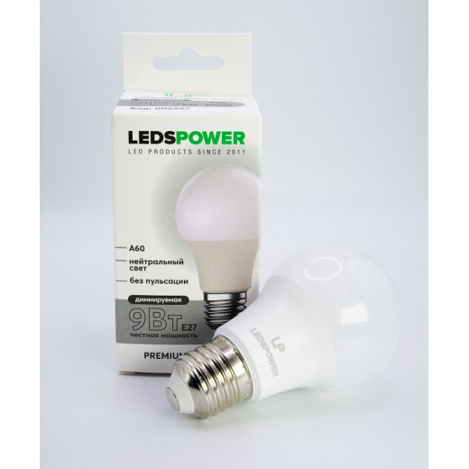 Лампа светодиодная LEDS POWER A60 006567