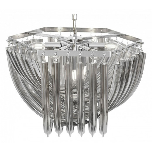 Подвесная люстра LUMINA DECO Boscone LDP 7044-550 CHR+GY
