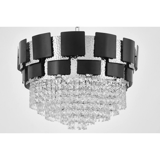 Подвесная люстра LUMINA DECO MOLINA LDP 7045-600 BK+CHR