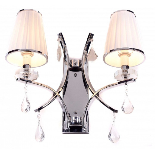 Бра LUMINA DECO Glamour LDW 66247-2 WT+CHR