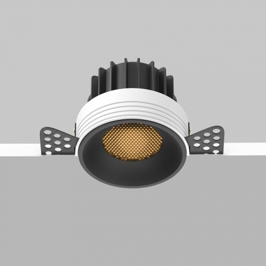 Встраиваемый светильник Maytoni Round DL058-12W2.7K-TRS-B