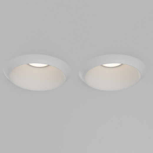 Встраиваемый светильник Maytoni Gyps Modern DL124-GU10-02-TRS-W