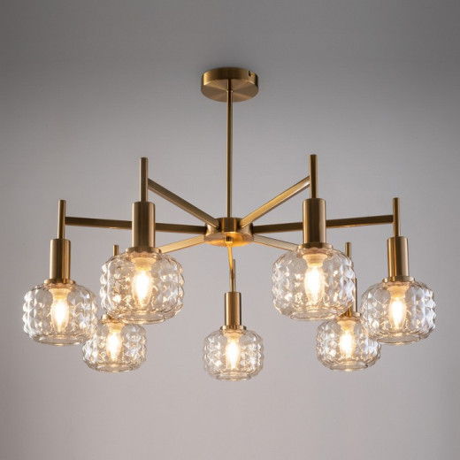 Люстра на штанге Freya Fero FR5366CL-07BS