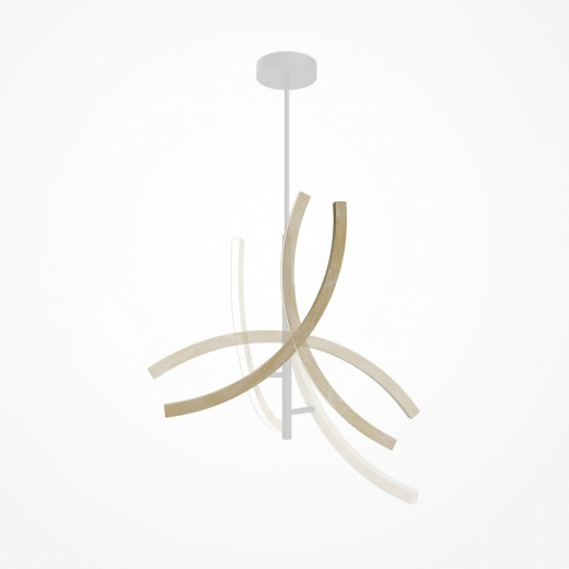 Люстра на штанге Maytoni Wabi MOD428PL-L27BK