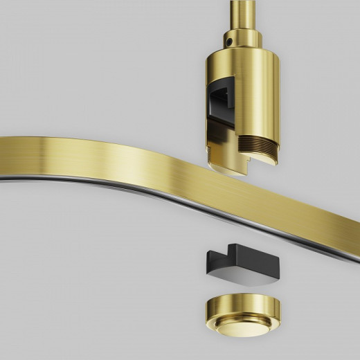 Трек накладной Maytoni Accessories for tracks Flarity TRX154-RC80-BS