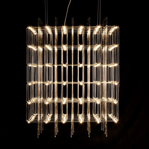 Подвесная люстра O-LUCE Cosmic Glass ячейка 15*15 см 1094011-6