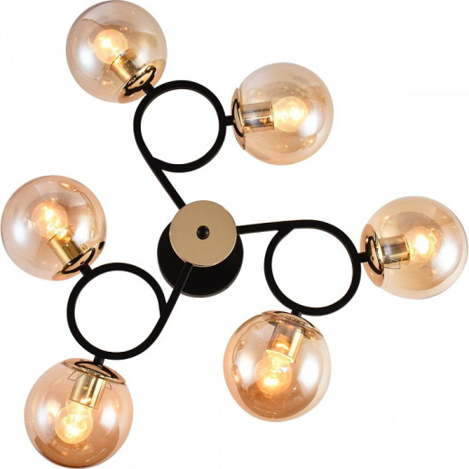 Люстра на штанге 01338-0.3-06 BK+FGD