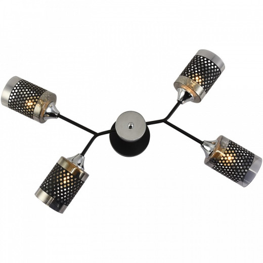 Люстра на штанге 01405-3.3-04B BK+CR