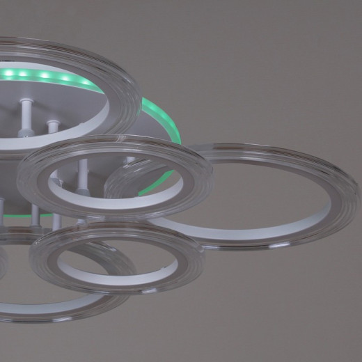 Потолочная люстра 09812 09812-3.3-4+4A WH (RGB)