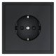 Розетка с заземлением и со шторкой, без рамки Voltum S70 VLS040207