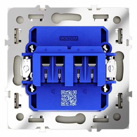 Розетка акустическая без рамки Voltum S70 VLS060305