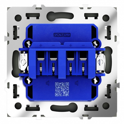 Розетка акустическая без рамки Voltum S70 VLS060308