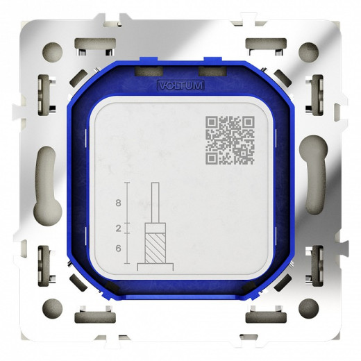 ТВ-розетка и SAT-розетка оконечная без рамки Voltum S70 VLS060404