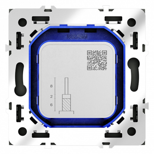 ТВ-розетка и SAT-розетка оконечная без рамки Voltum S70 VLS060408