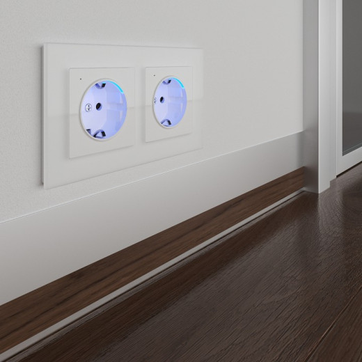 Розетка с заземлением, без рамки Werkel белый W1171401