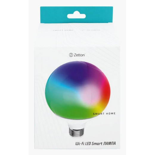 Лампа светодиодная с управлением через Wi-Fi Zetton Smart Wi-Fi Bulb E27 18Вт 2700-6500K ZTSHLBRGBCWE273RU