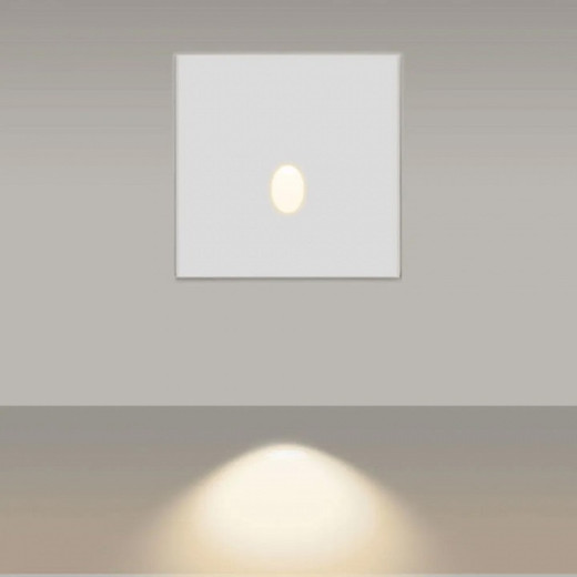 Встраиваемый светильник Arlight LT-GAP-S70x70-3W Warm3000 (WH, 30 deg) 025738