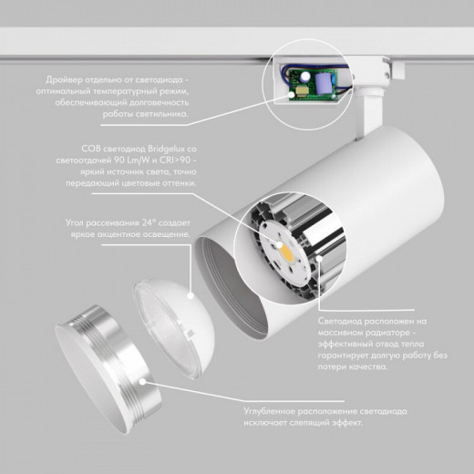 Светильник на штанге Denkirs  DK6456-WH