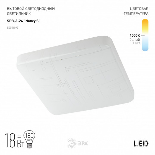 Накладной светильник Эра Классик SPB-6-24 Nancy S