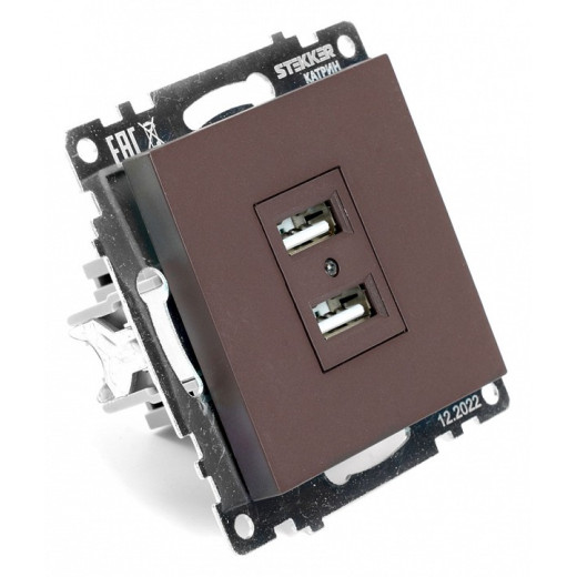 Розетка USB, без рамки Stekker Катрин 49027