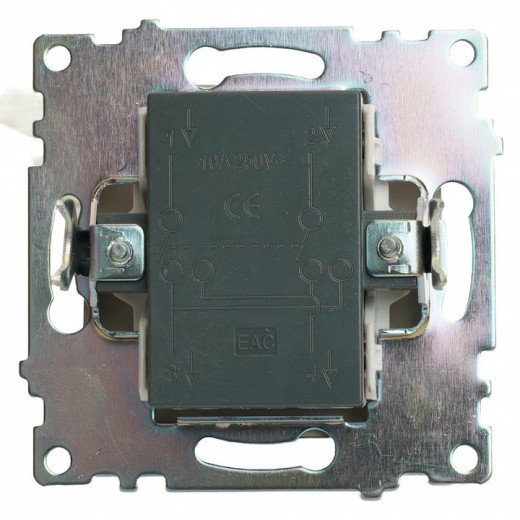 Выключатель одноклавишный без рамки Stekker Катрин 49180