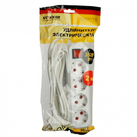 Удлинитель с выключателем Stekker Home 49358