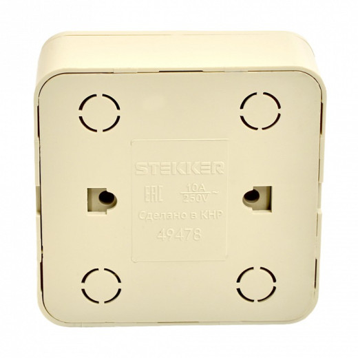 Выключатель проходной одноклавишный Stekker София 49478