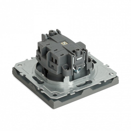 Розетка с заземлением и со шторкой, без рамки Stekker Эмили 49958