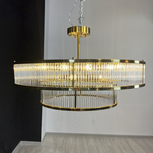 Люстра на штанге Imperiumloft RH Marais Round Chandelier D80 40,2668