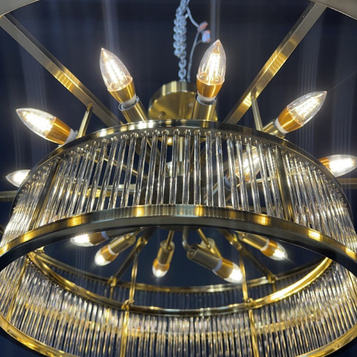 Светильник на штанге Imperiumloft RH Marais Round Chandelier 40,2668