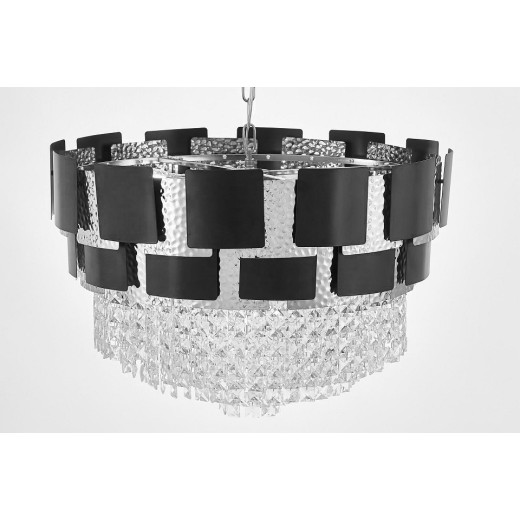 Подвесная люстра LUMINA DECO MOLINA LDP 7045-600 BK+CHR