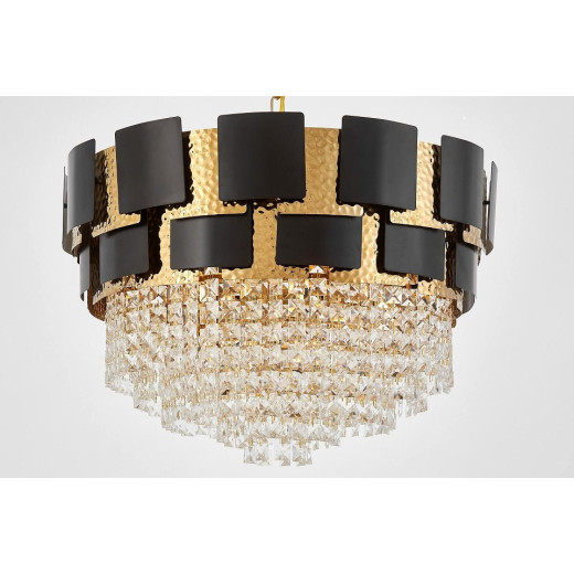 Подвесная люстра LUMINA DECO MOLINA LDP 7045-600 BK+GD
