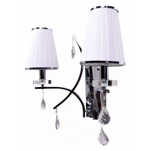 Бра LUMINA DECO Glamour LDW 66247-2 WT+CHR