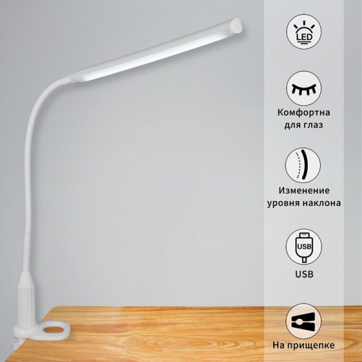 Настольная лампа офисная 00821-0.7-01 WT