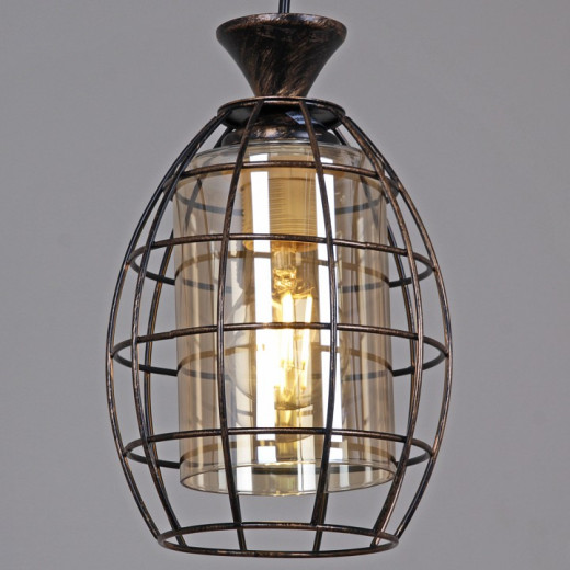 Подвесной светильник 03525-0.9-01 BK+GD