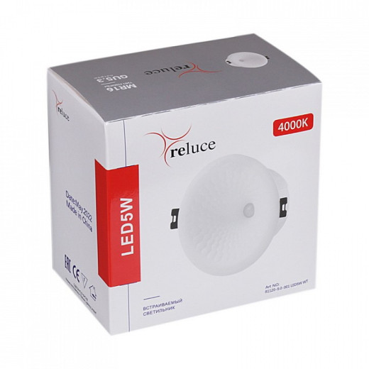 Встраиваемый светильник 81120-9.0-001 LED5W WT